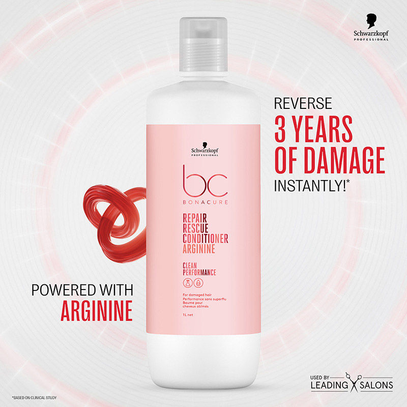 Schwarzkopf Professional Bonacure Repair Rescue Conditioner With Arginine, 1000ml Buy at Indicrest Image 3