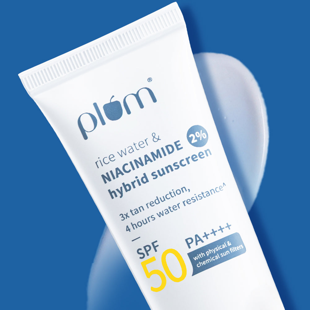 Plum 2% Niacinamide & Rice Water SPF 50 PA++++ Brightening Sunscreen | 3X Tan Reduction | 4-Hr Water Resistant | Dermat-Tested | No White Cast, 80g Buy at Indicrest Image 14