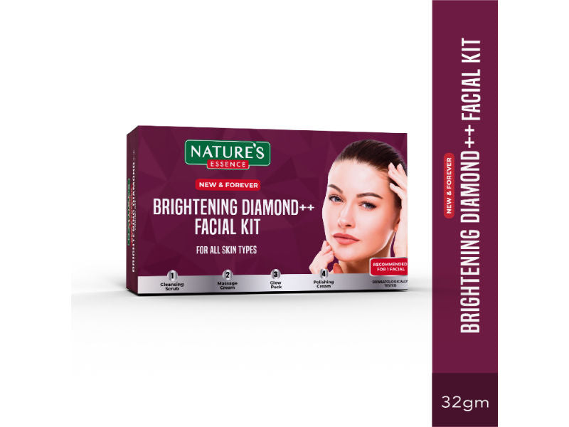 Nature's Essence Brightening Diamond ++ Facial Kit, Single Use Pack, 32g Buy at Indicrest