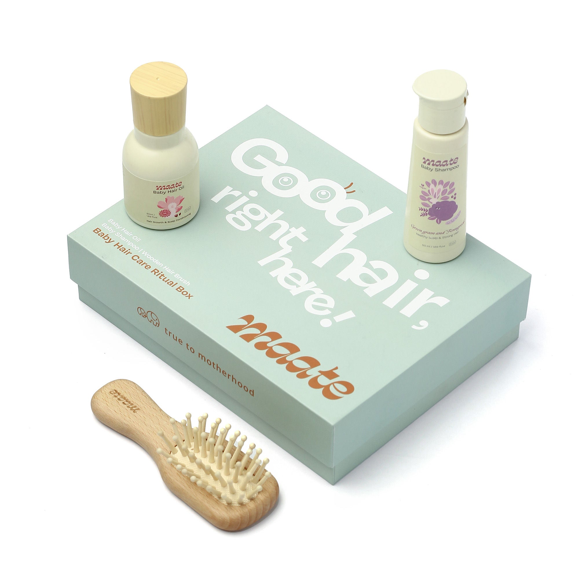 Maate Baby Hair Care Ritual Box, 3 pcs