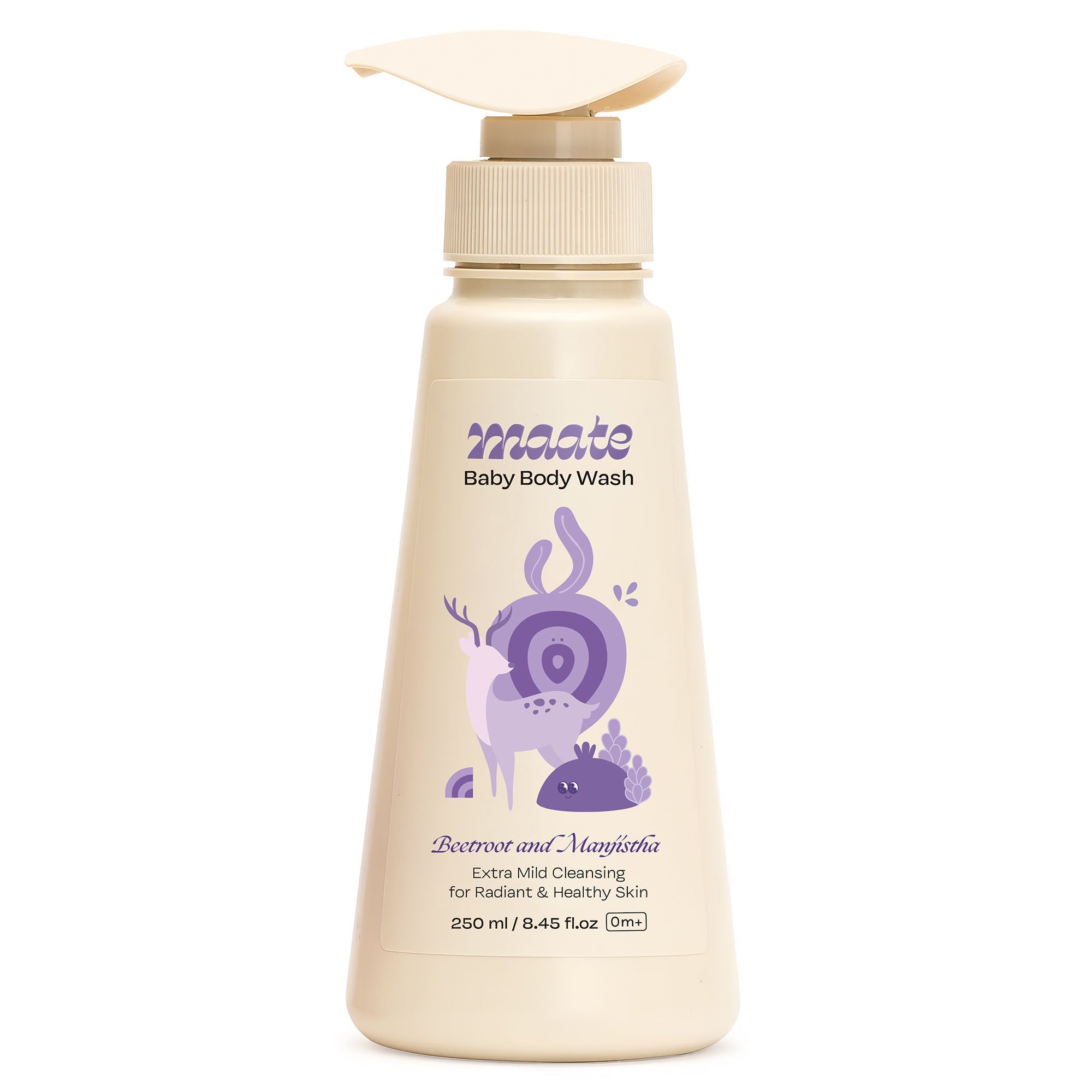 Maate Baby Body Wash Lotion with Kokum Butter & Orange Oil, Face & Body Moisturizer, 250ml