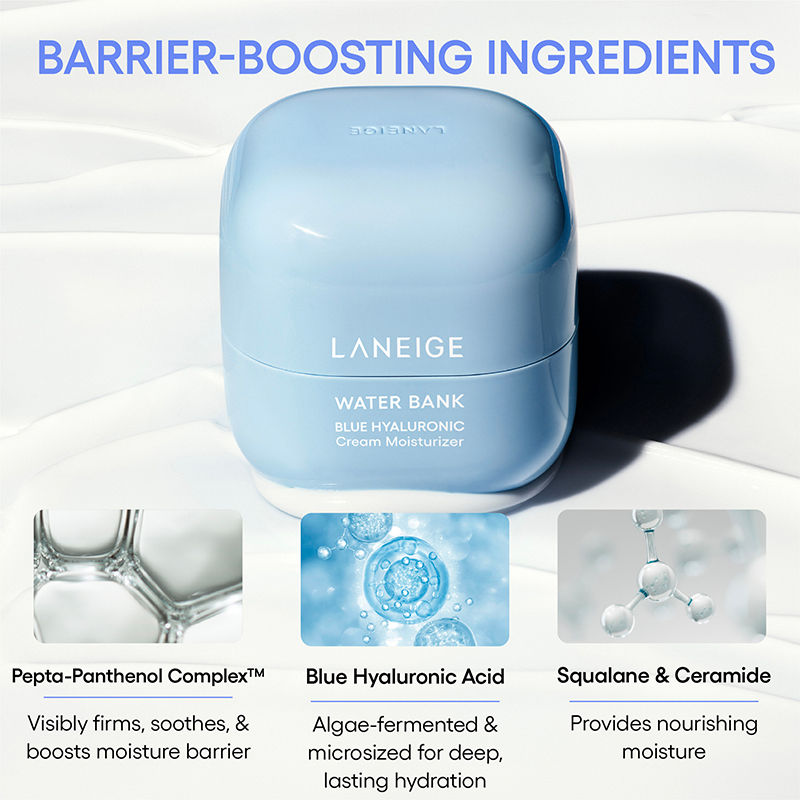 LANEIGE Water Bank Blue Hyaluronic Cream Moisturizer Refill, 50ml