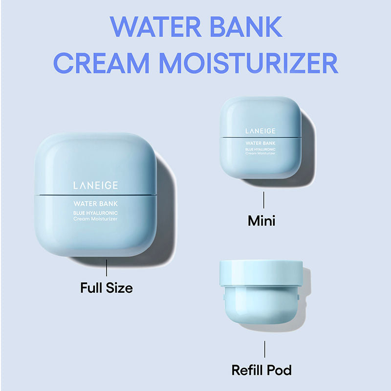 LANEIGE Water Bank Blue Hyaluronic Cream Moisturizer Refill, 50ml