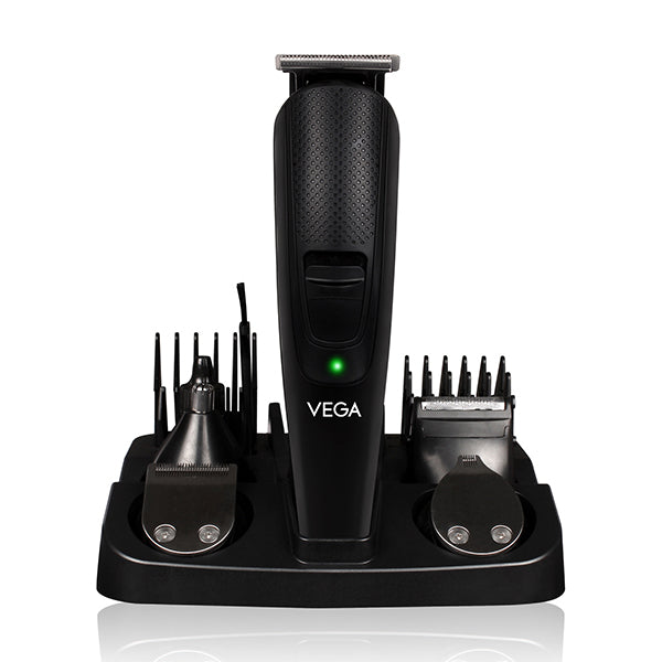 Vega 10-in-1 Multi-Grooming Set with Beard/Hair Trimmer, Nose Trimmer & Body Groomer And Shaver, (VHTH-23)