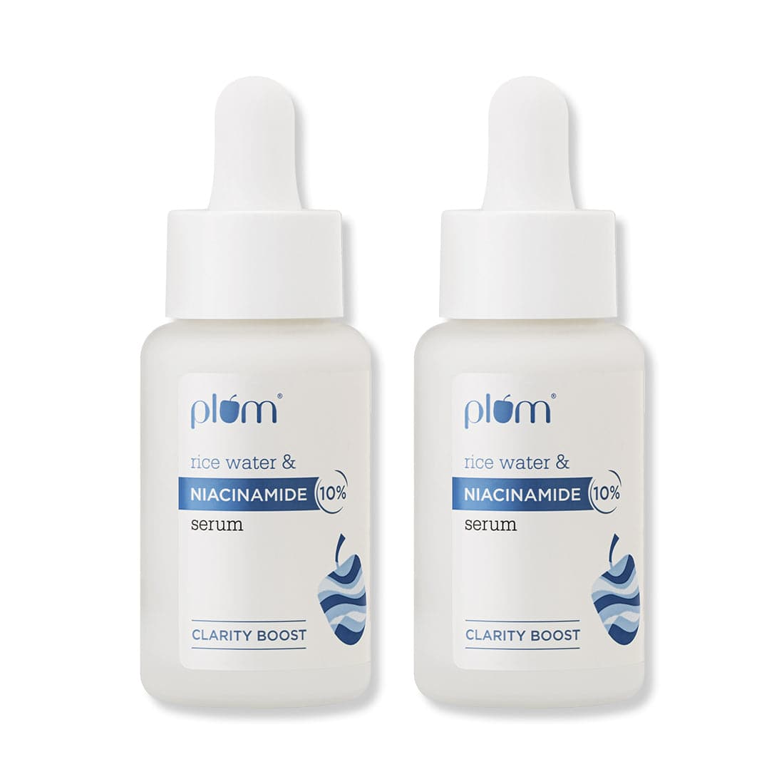 Plum 10% Niacinamide Face Serum - Pack of 2 | 30ml | Brightens From 1st Use | 2x Instant Hydration | Fades Blemishes