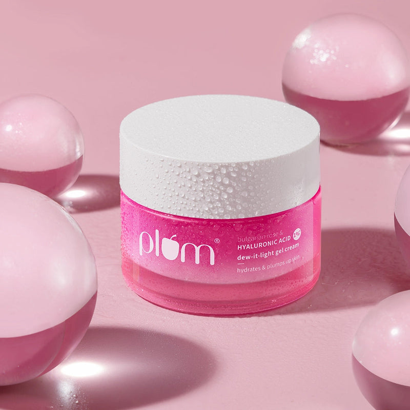 Plum Bulgarian Rose and 1% Hyaluronic Acid Cream | 120-Hr Hydration | Lightweight & Quick-Absorbing, 50g Buy at Indicrest