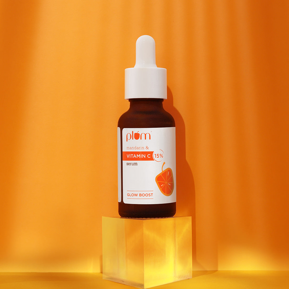 Plum 15% Vitamin C Serum with Mandarin for glowing skin | Boosts Glow & Fades Dark Spots In 2 Weeks | Dermat-Tested, 20ml