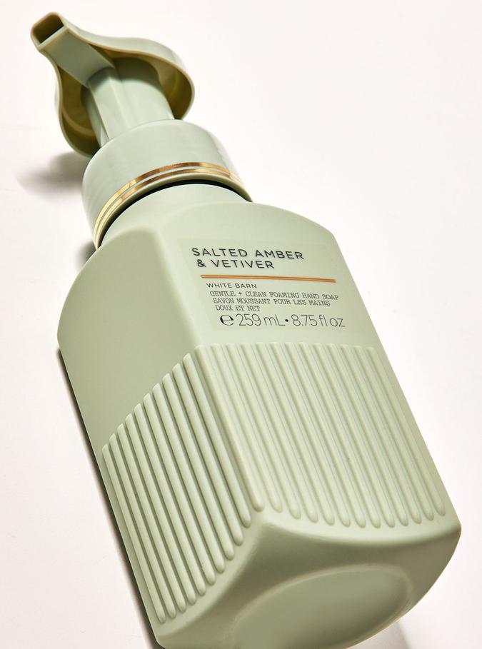 Bath & Body Works Salted Amber & Vetiver Gentle & Clean Foaming Hand Soap, 259 ml / 8.75 fl oz