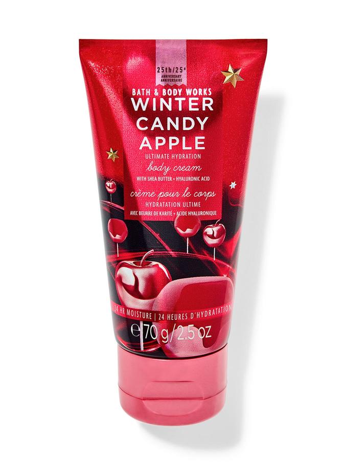 Bath & Body Works Winter Candy Apple Travel Size Ultimate Hydration Body Cream, 70 g / 2.5 oz