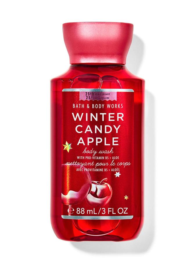 Bath & Body Works Winter Candy Apple Travel Size Body Wash, 88 ml / 3 fl oz