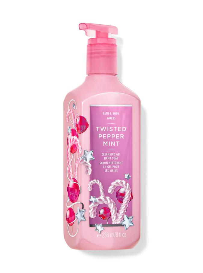 Bath & Body Works Twisted Peppermint Cleansing Gel Hand Soap, 236 ml / 8 fl oz