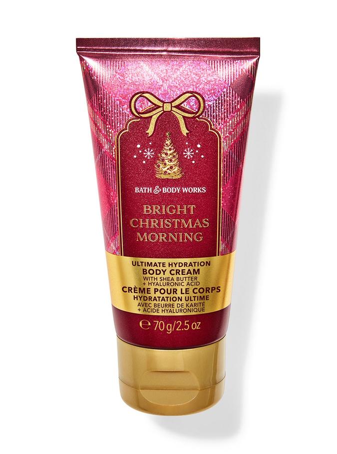 Bath & Body Works Bright Christmas Morning Travel Size Ultimate Hydration Body Cream, 70 g / 2.5 oz