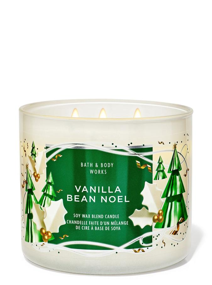Bath & Body Works Vanilla Bean Noel 3-Wick Candle, 411 g/14.5 oz