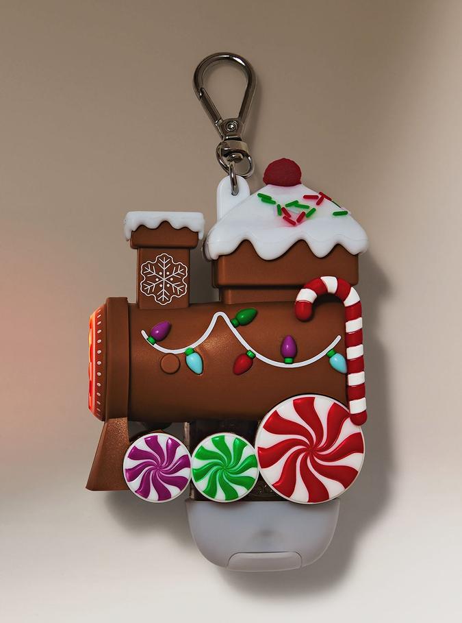 Bath & Body Works Light-up and Sound-making Gingerbread Train PocketBac Holder, 1 pcs