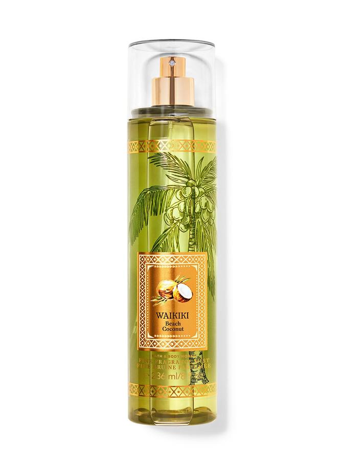 Bath & Body Works Waikiki Beach Coconut Fine Fragrance Mist, 236 ml / 8 foz
