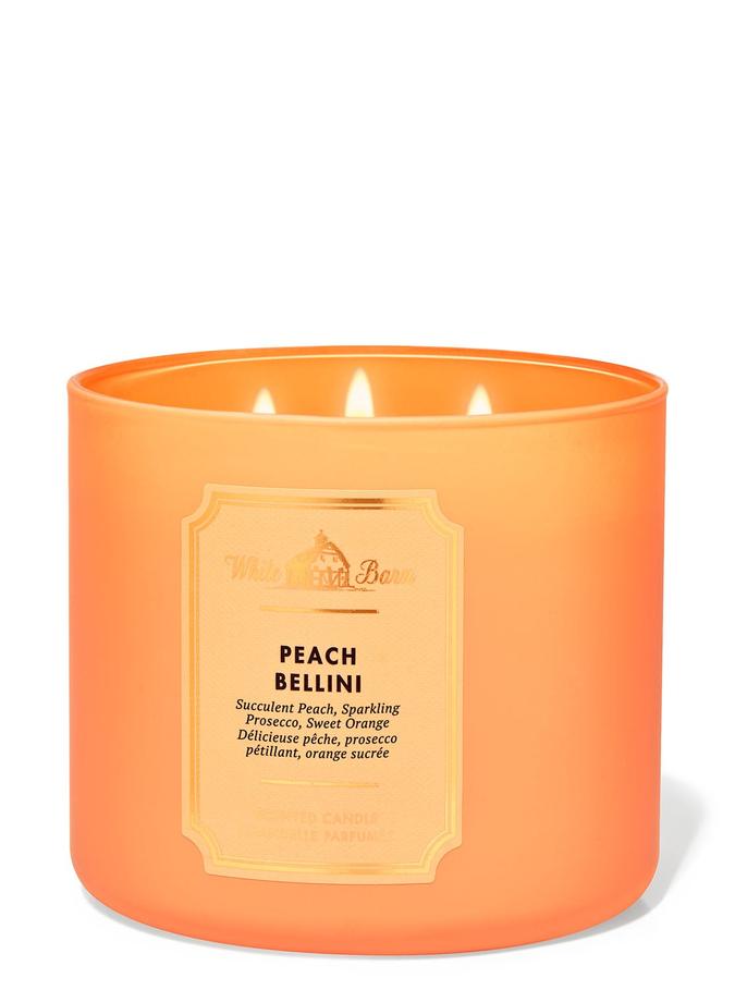 Bath & Body Works Peach Bellini 3-Wick Candle, 411 g/ 14.5 oz Buy at Indicrest