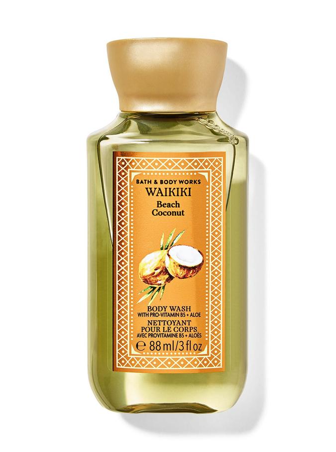 Bath & Body Works Waikiki Beach Coconut Travel Size Body Wash, 88 ml / 3 fl oz Buy at Indicrest
