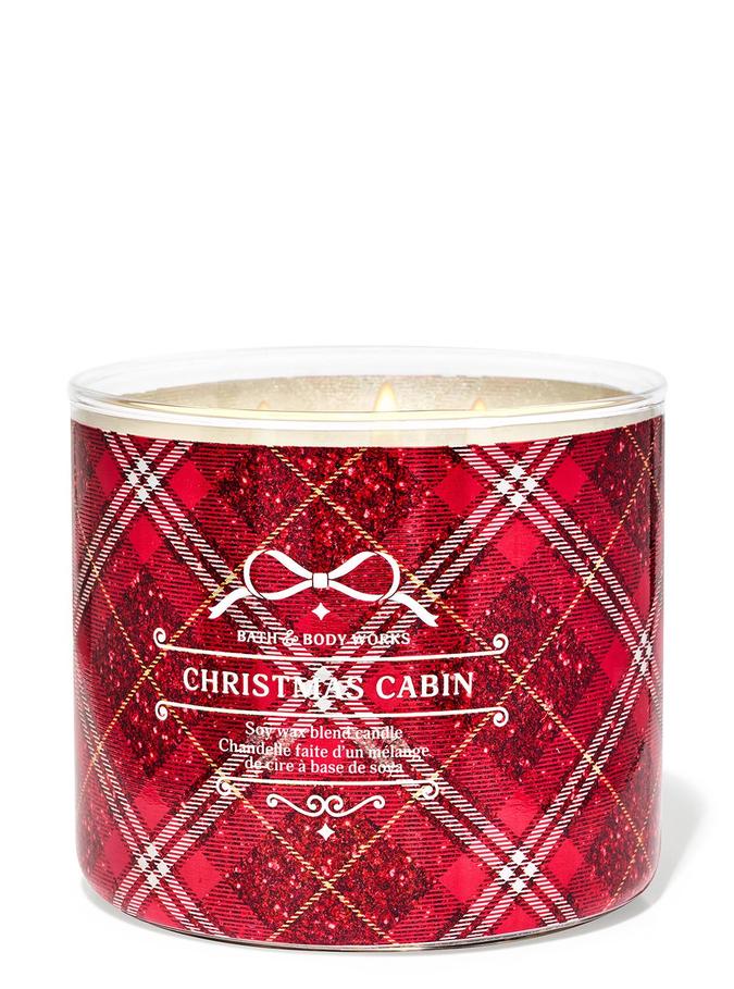 Bath & Body Works Christmas Cabin 3-Wick Candle, 411 g/14.5 oz