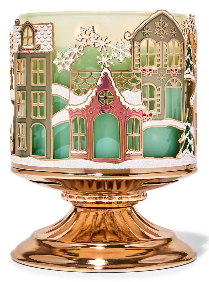 Bath & Body Works Village Scene 3-Wick Candle Holder, 1 pcs Buy at Indicrest Image 2