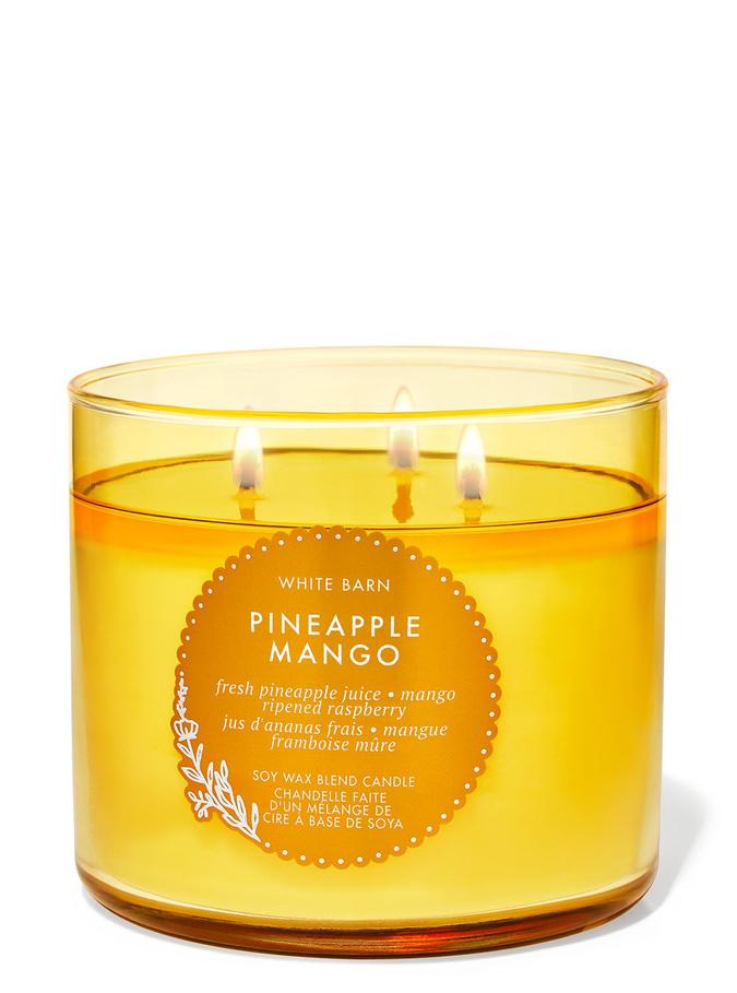 Bath & Body Works Pineapple Mango 3-Wick Candle, 411 g/ 14.5 oz