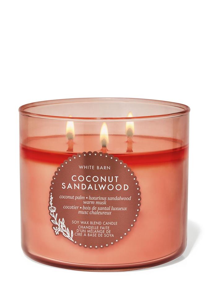 Bath & Body Works Coconut Sandalwood 3-Wick Candle, 411 g/ 14.5 oz Buy at Indicrest