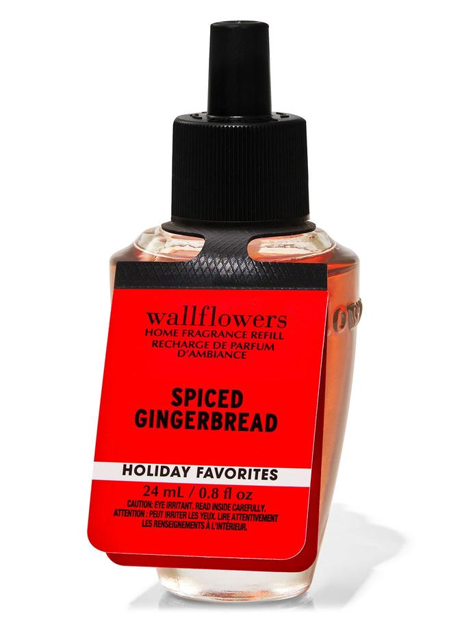 Bath & Body Works Spiced Gingerbread Wallflowers Fragrance Refill, 24 ml / 0.8 fl oz