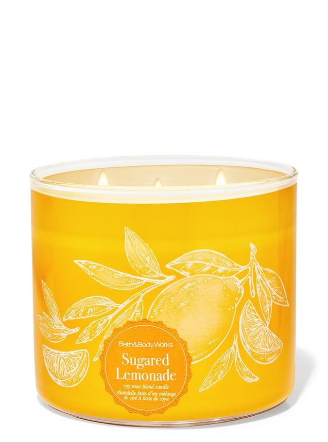 Bath & Body Works Sugared Lemonade 3-Wick Candle, 411 g/ 14.5 oz