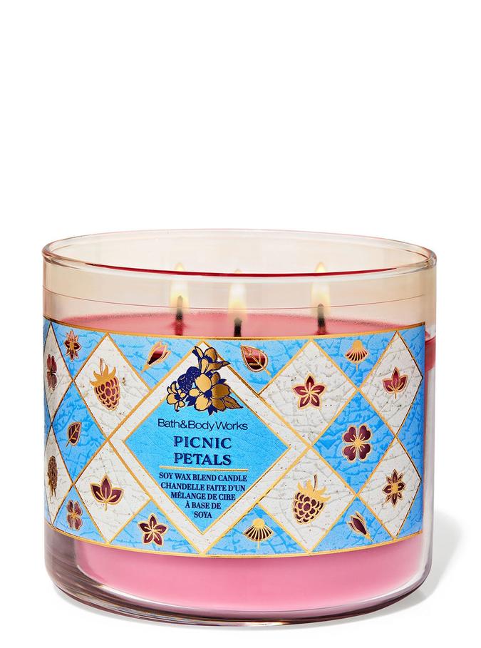 Bath & Body Works Picnic Petals 3-Wick Candle, 411 g/ 14.5 oz