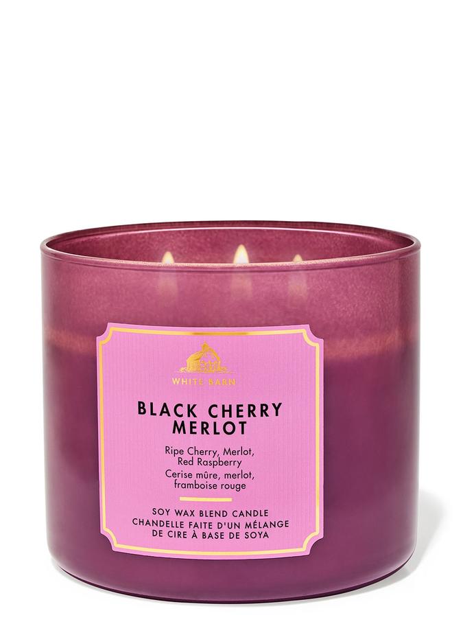 Bath & Body Works Black Cherry Merlot 3-Wick Candle, 411 g/ 14.5 oz Buy at Indicrest Image 2