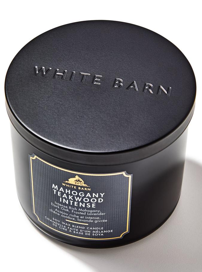 Bath & Body Works Mahogany Teakwood Intense 3-Wick Candle, 411 g/ 14.5 oz