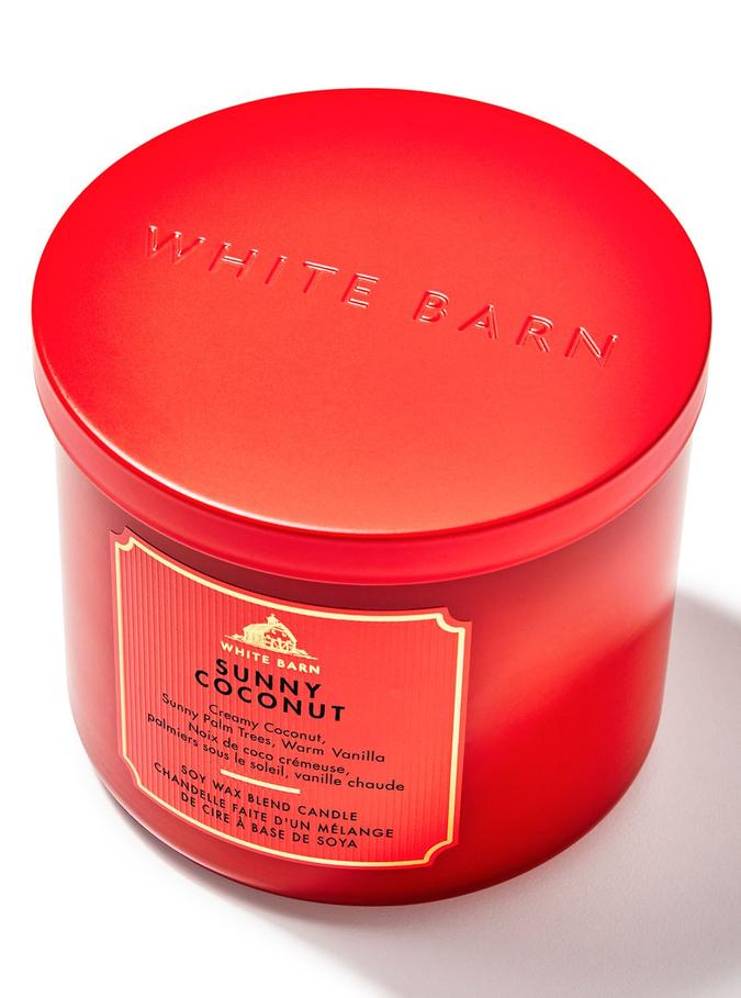 Bath & Body Works Sunny Coconut 3-Wick Candle, 411 g/ 14.5 oz