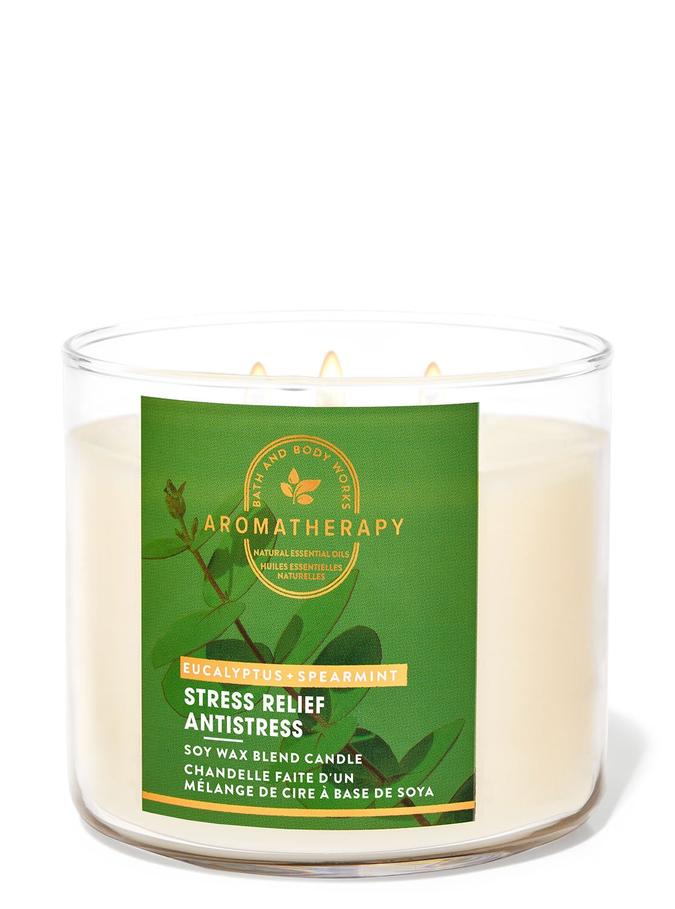 Bath & Body Works Eucalyptus Spearmint 3-Wick Candle, 411 g/ 14.5 oz