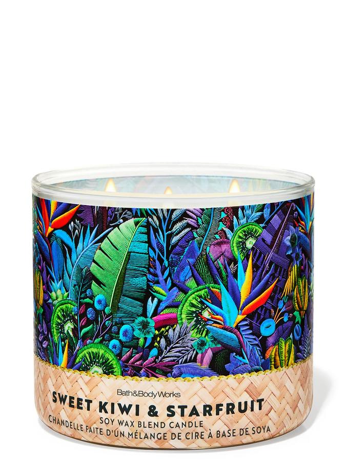 Bath & Body Works Sweet Kiwi & Starfruit 3-Wick Candle, 411 g/ 14.5 oz