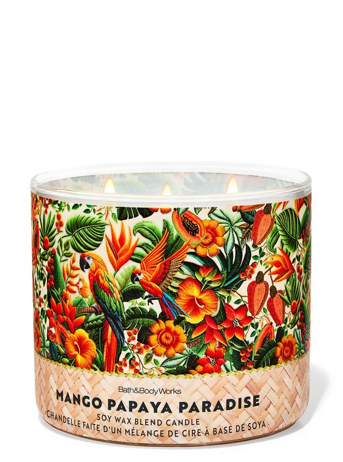 Bath & Body Works Mango Papaya Paradise 3-Wick Candle, 411 g/ 14.5 oz