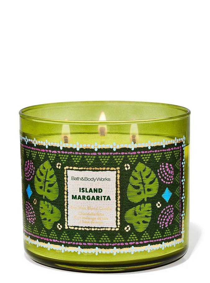 Bath & Body Works Island Margarita 3-Wick Candle, 411 g/ 14.5 oz