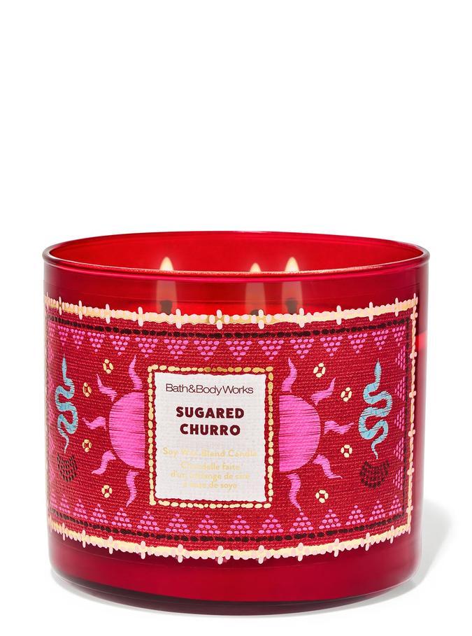 Bath & Body Works Sugared Churro 3-Wick Candle, 411 g/ 14.5 oz