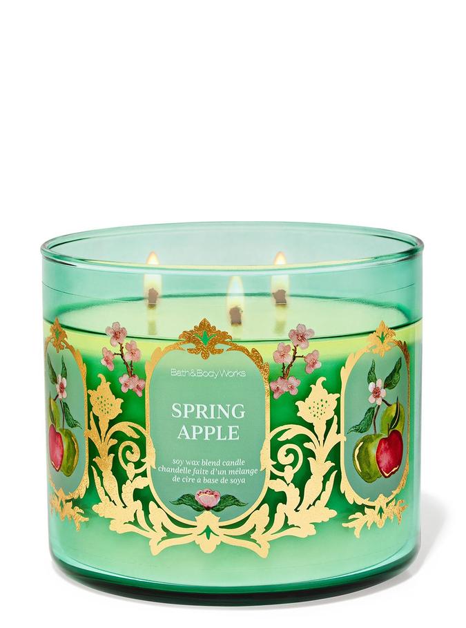 Bath & Body Works Spring Apple 3-Wick Candle, 411 g/ 14.5 oz