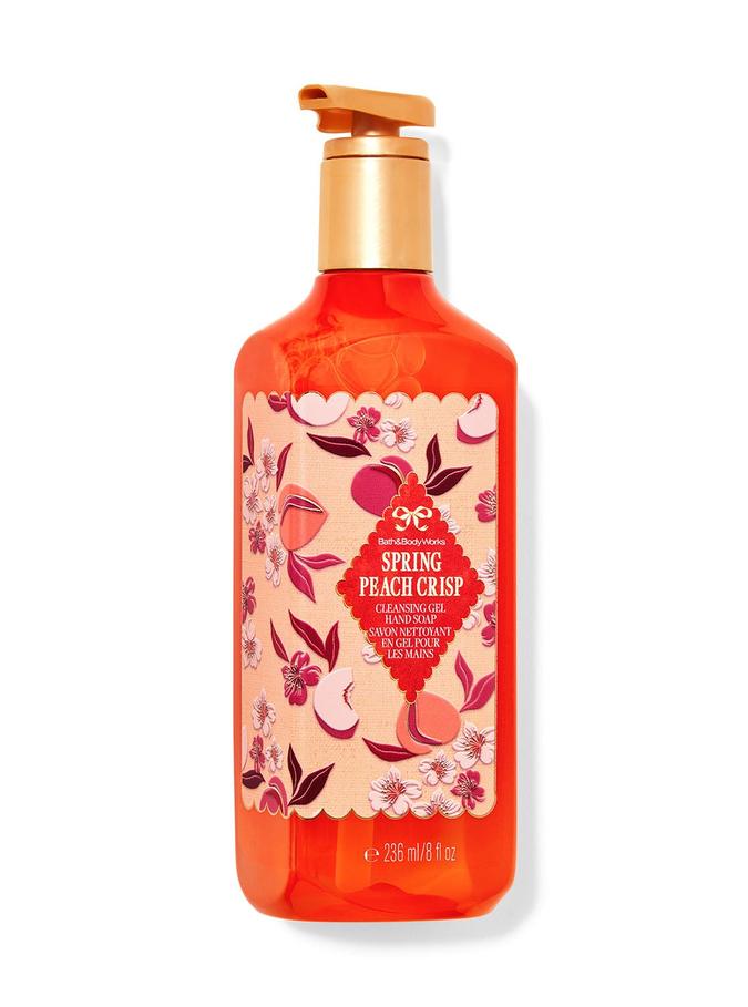 Bath & Body Works Spring Peach Crisp Cleansing Gel Hand Soap, 236 ml / 8 fl oz
