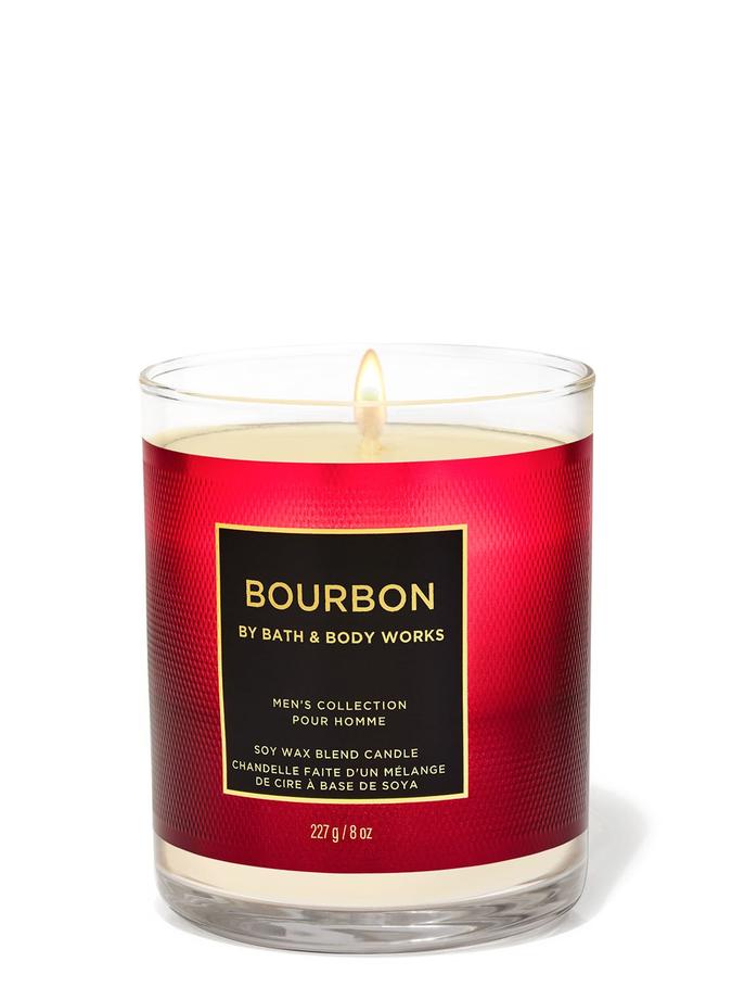 Bath & Body Works Bourbon Single Wick Candle, 227 g / 8 oz