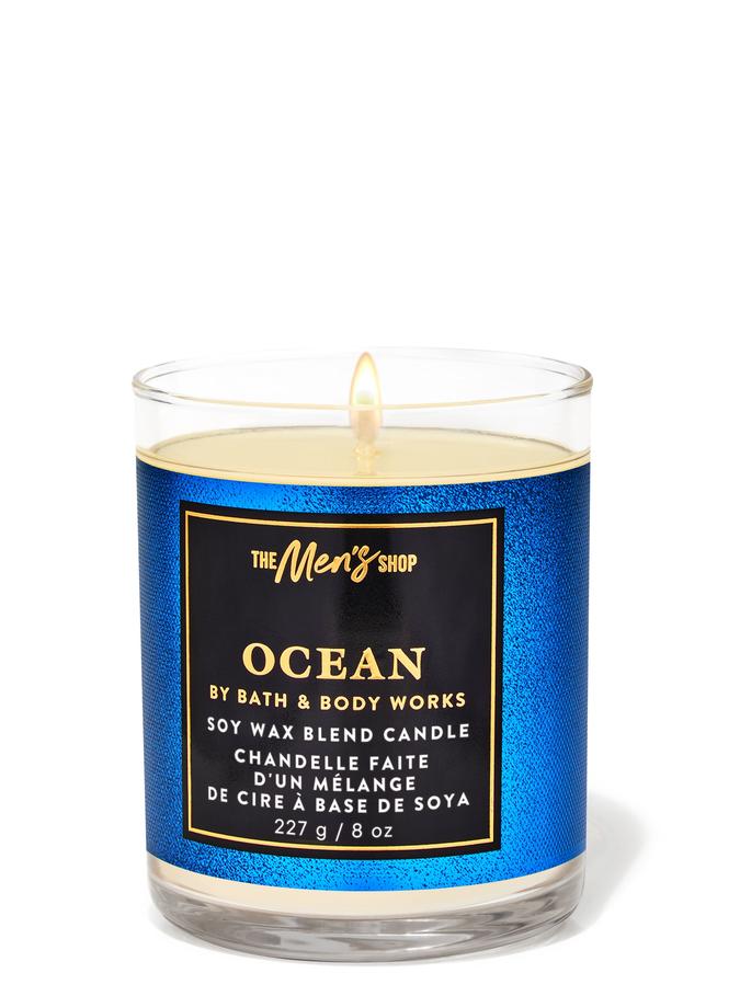 Bath & Body Works Ocean Signature Single Wick Candle, 227 g / 8 oz Buy at Indicrest