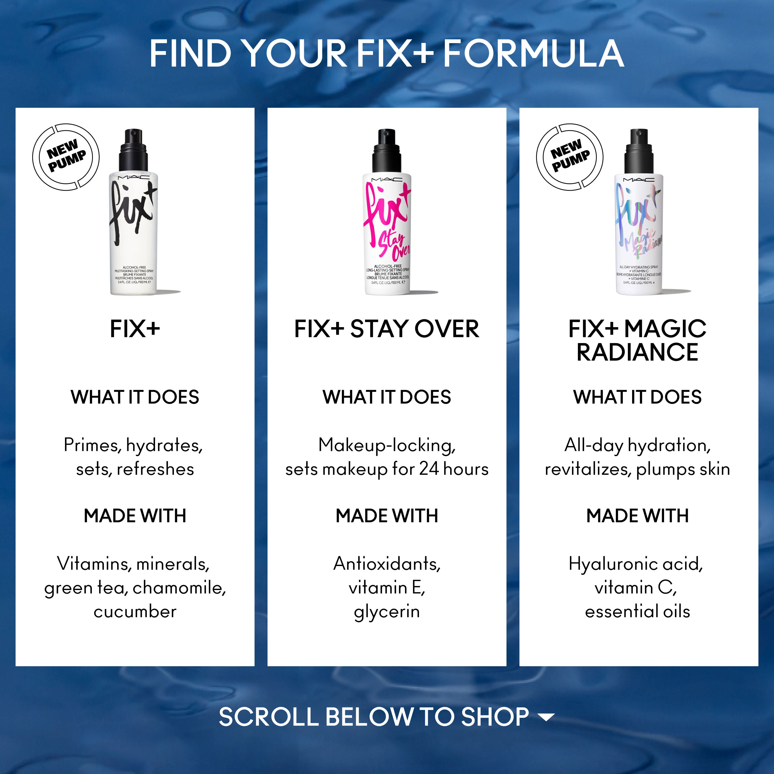 M.A.C Prep + Prime Fix+ Setting Spray - Magic Radiance, Makeup Fixer With Hyaluronic Acid, 100ml