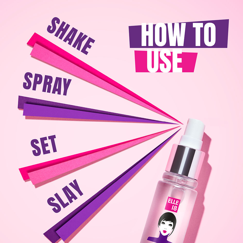 Elle 18 Hydrating Sooo Set Setting Spray With Niacimide For Moisturised Skin, 60ml Buy at Indicrest Image 8