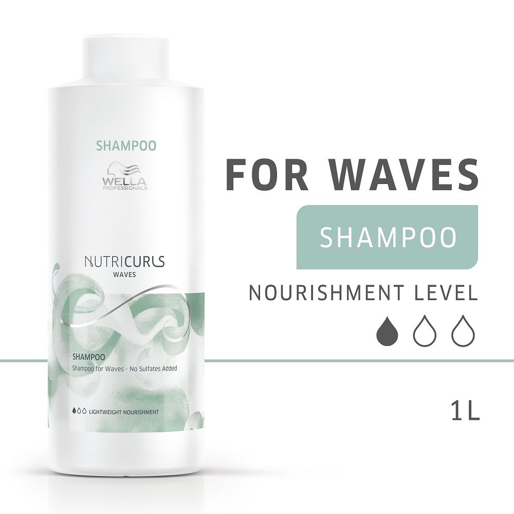 Wella Professionals Nutricurls Shampoo For Waves, 1000ml Buy at Indicrest Image 2