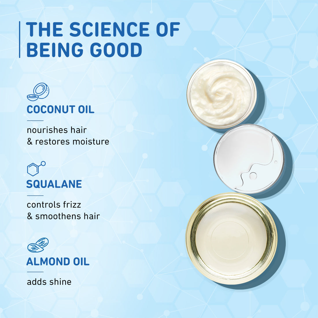 Plum Coconut & Squalane Hair Serum for Soft, Shiny Hair | 22X Shinier Hair In 1 Use | Reduces Frizz, 75ml