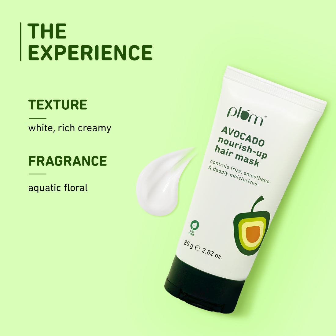 Plum Avocado Nourish-Up Hair Mask | Nourishes Hair | Retains Moisture, 80g