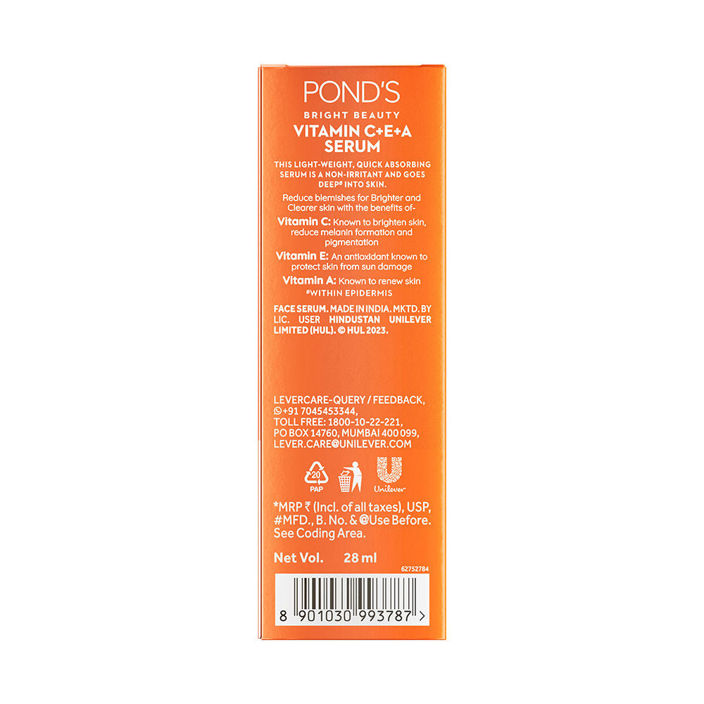 Pond’s Bright Beauty 12% Vitamin C+E+A Serum, 28ml Buy at Indicrest Image 8