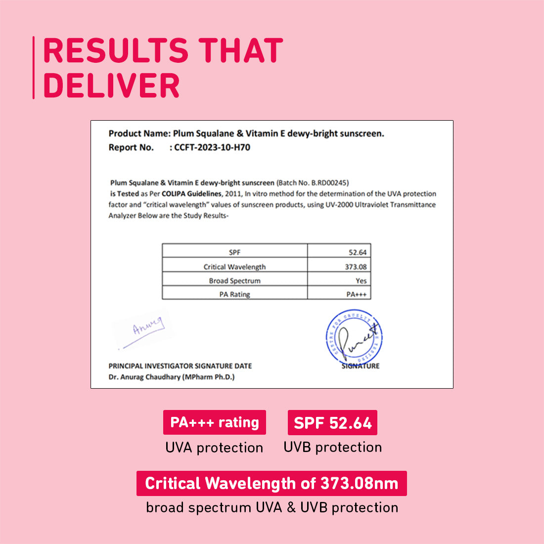 Plum Squalane & Vitamin E SPF 50 PA+++ Dewy-Bright Sunscreen | Safe, New Gen UV Filters | No White Cast, 50g x 2