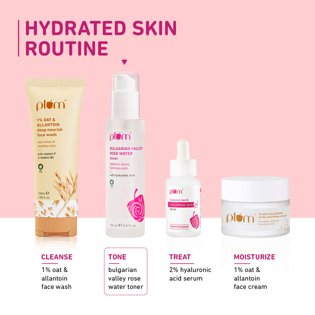 Plum Bulgarian Valley Rose Water Toner for tighter pores | Alcohol-Free Toner | Instantly Hydrates | Soothes & Calms Skin | Tightens Pores | Dermat-Tested, 100ml