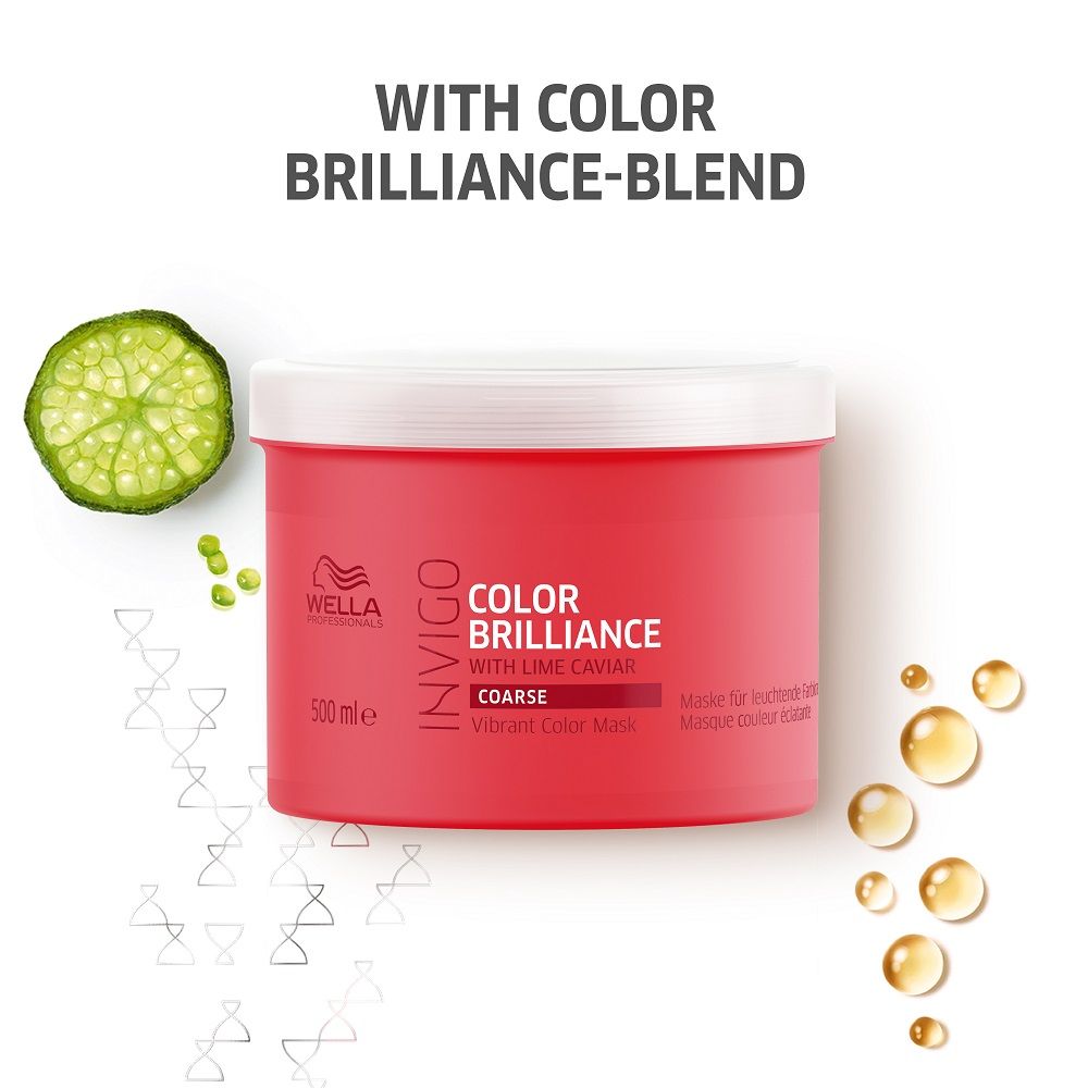 Wella Professionals Invigo Color Brilliance Mask For Coarse Hair, 500ml Buy at Indicrest Image 3