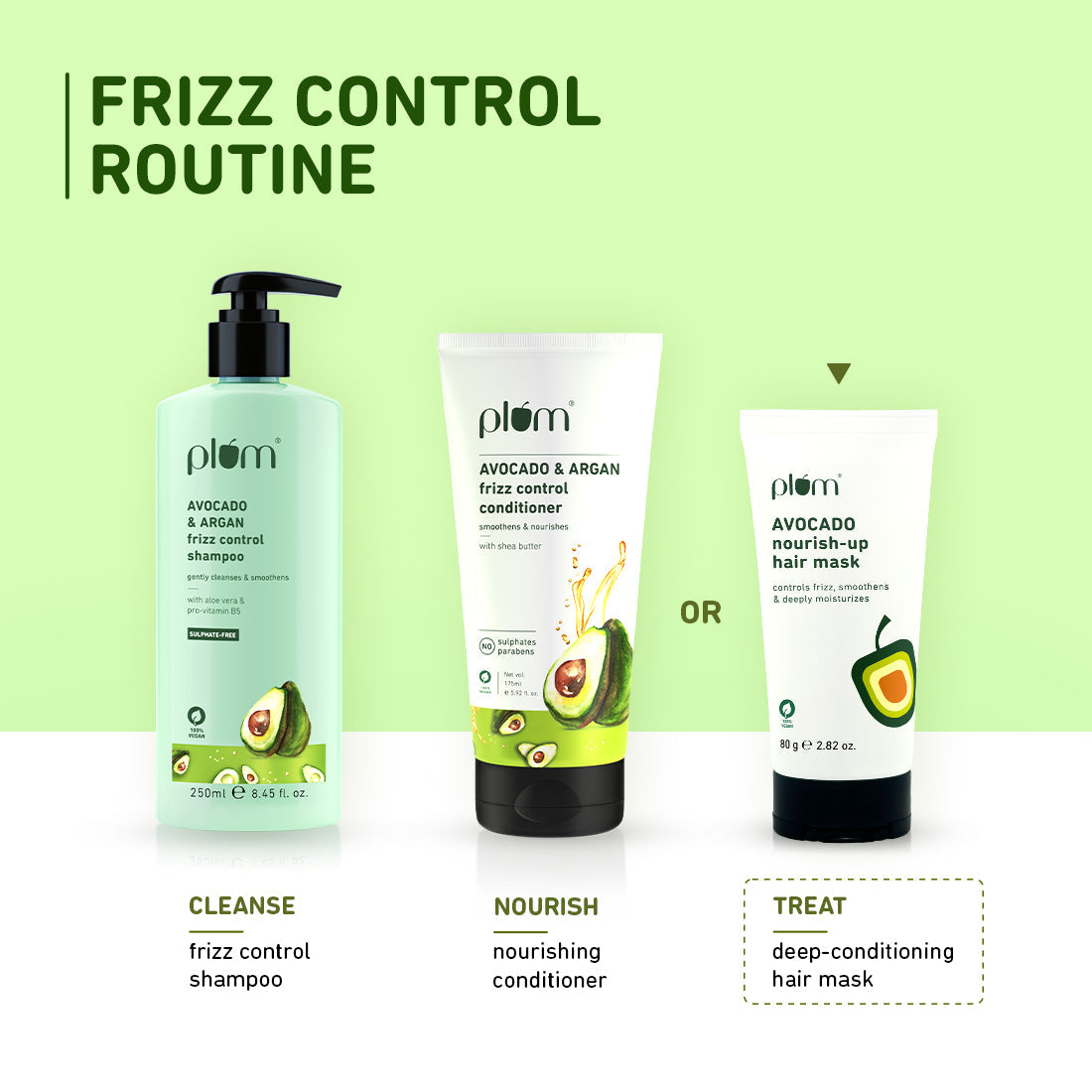 Plum Avocado Nourish-Up Hair Mask | Nourishes Hair | Retains Moisture, 80g